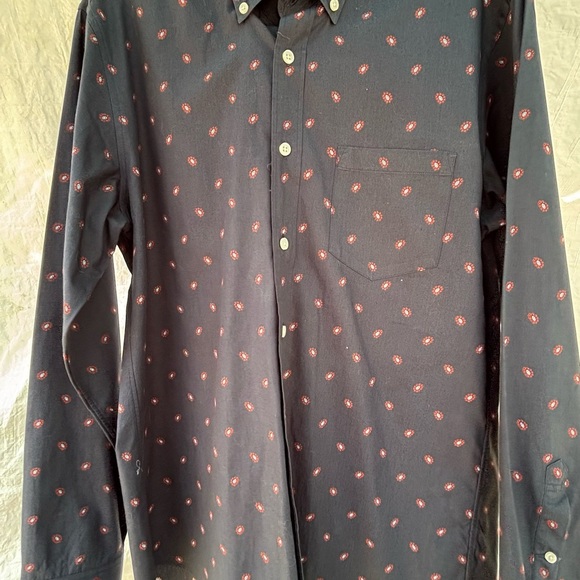 J. Crew Black Casual Button Down Shirt with Relaxed Fit - Picture 4 of 9